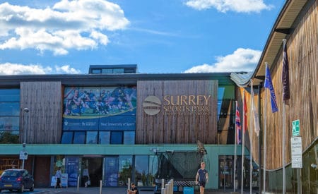 Surrey Sports park main entrance