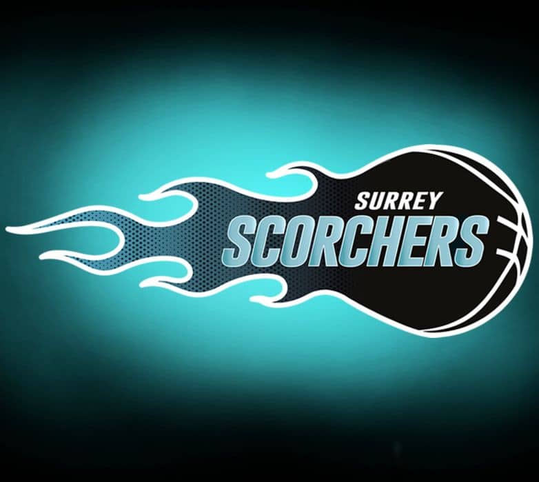 Surrey Scorchers logo backdrop